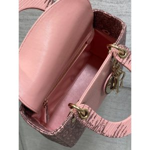 Dior exotic lizard-effect mini top handle bag with structured shape - 图片 9