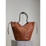 YSL Y-shape drawstring shoulder shopping tote slouchy vintage underarm hobo tote full package