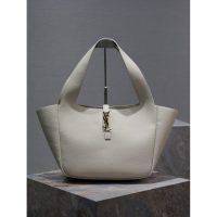 YSL Lee 5A7 bea shoulder shopping tote in pebbled calfskin - 图片 3
