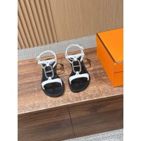 hermes woman's ankle-strap flat sandal beach shoes size35-40 boutqiue inclusion