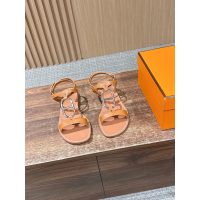 hermes woman's ankle-strap flat sandal beach shoes size35-40 boutqiue inclusion