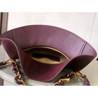 Loewe Ola shoulder underarm baguette delicate handy party pouch cosmetic clutch with donut chain - 图片 6