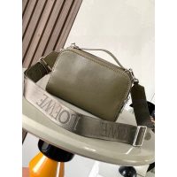 Loewe Mini double-zip Crossbody Camera smartphone Bag with jacquard wide strap - 图片 3