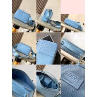 Loewe Mini double-zip Crossbody Camera smartphone Bag with jacquard wide strap - 图片 7