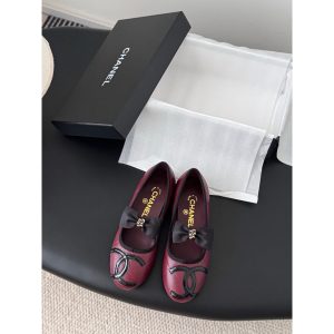 Chanel lambskin Mary Jane ballet Flats pump size35-40