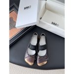Maison Margiela anatomic Mary Jane flat ballet shoes leather slide pump slipon size35-40