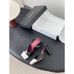 Chanel capped square-toe slingback heel pump sandal size35-40 - 图片 8