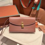 Loro Piana Extra Pochette envelope-style smartphone sling crossbody with padlock closure