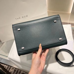 The Row Margaux 10 slouchy soft shopper handbag in box leather with protective feet - 图片 6