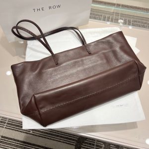 THE ROW Nuance minimalist shopper handbag travel carryall storage tote in saddle leather - 图片 3