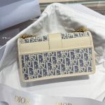 Dior Montaigne 30 east-west sling chain crossbody flap messenger in jacquard fabric - 图片 2