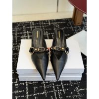 Balenciaga kitten-heel Mary Jane mules slide half drag heel sandal size35-40 - 图片 3