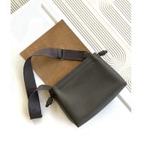 Loewe flamenco military satchel shoulder crossbody flap messenger wit jacquard wide strap - 图片 6