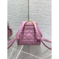 Dior caro series quiled mini drawstring flap backpack full inclusion - 图片 6