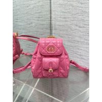 Dior caro series quiled mini drawstring flap backpack full inclusion