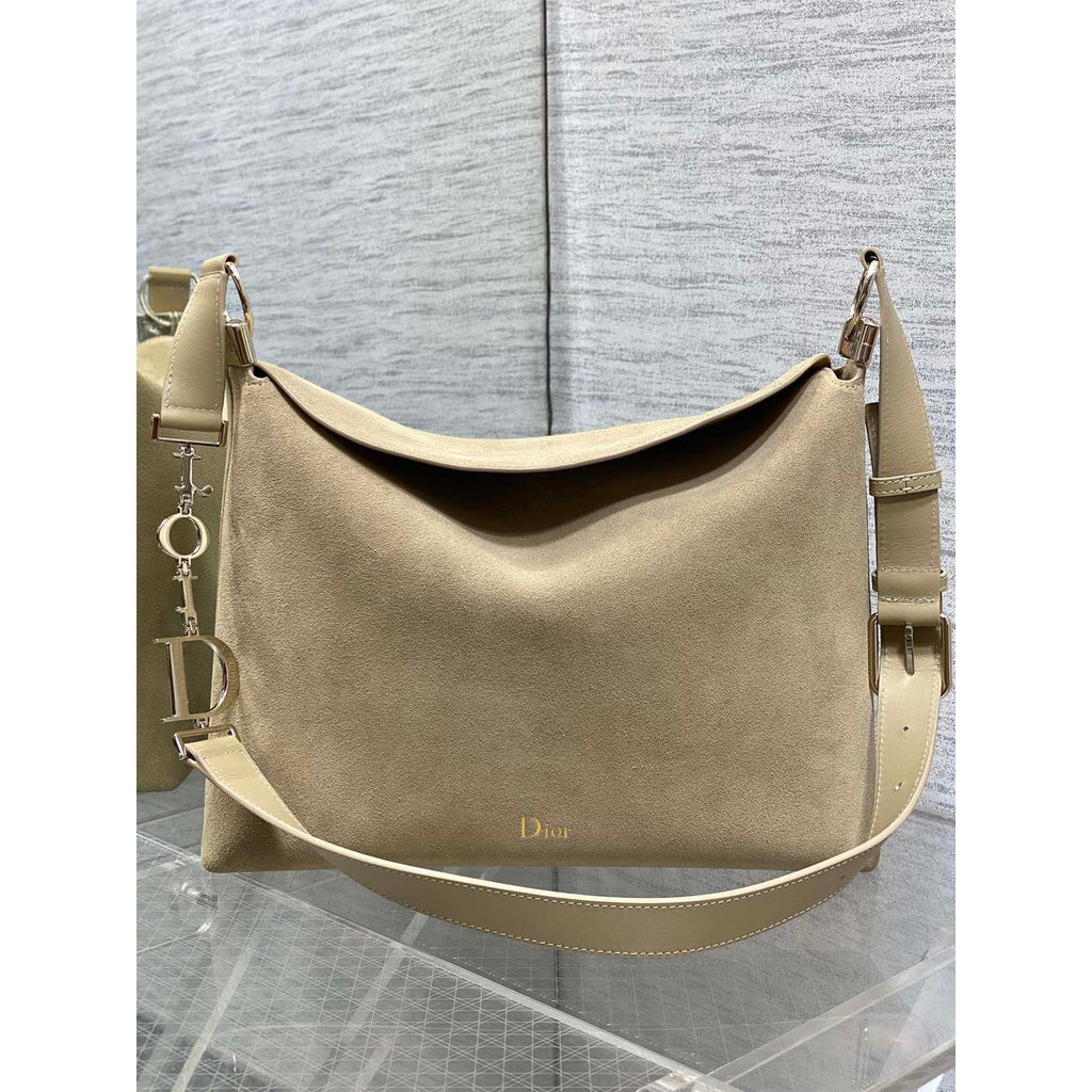 ph-11134201-820lg-mpa9oh8720wd65.jpg three size Dior suede Diorly commuter tote Bag shoulder flap messenger - 图片 1