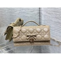 quilted Dior sling croosbody flap messenger top handle cosmetic smartphone holder clutch - 图片 3