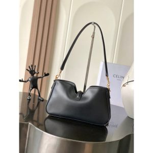 Celine Camille 16 Soft underarm hobo tote chic shoulder baguette with dual strap - 图片 5
