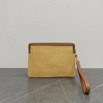 Celine canvas casual wristlet clutch versatile zipper coin pouch smartphone makeup pouch - 图片 8