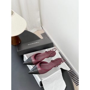 Chanel ponited toe ballet flat slingbacl pump szie 35-40