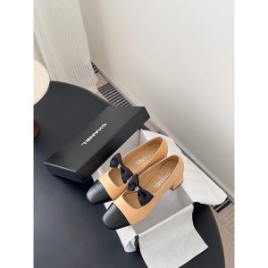 Chanel Mary Jane chunky heel pump with bow details size35-40