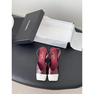Chanel block heel slingback pumps size 35-40
