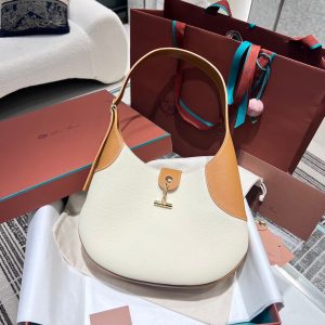 Loro Piana Medium Bobbin shoulder Bag crescent underarm hobo tote full boutique package - 图片 4
