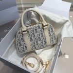 Dior D-Vibe East-West Nano Bag in Blue Dior Oblique Jacquard