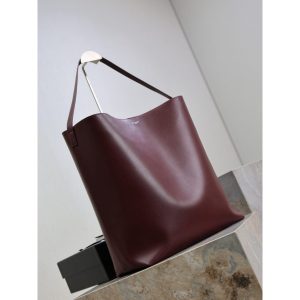 YSL refined open bucket hobo tote minimalist urban casual shoulder shopper tote with matched pouch - 图片 6