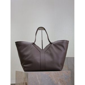 YSL Y roomy convertible shoulder shopper tote summer resort beach tote with detachable clutch - 图片 3