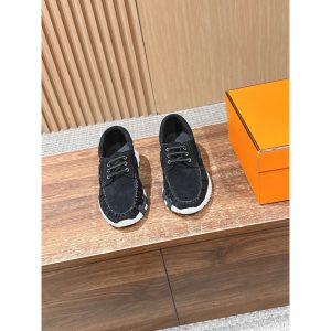 hermes suede laceup tennis sneaker skateboard shoes size35-40 boutqiue inclusion