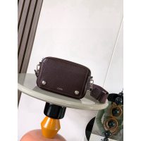 Loewe anagram pebble small flap messenger casual square camera bag with magnetic fastening - 图片 4