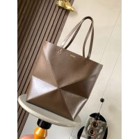 large Loewe minimalist puzzle tote spacious bucket handbag summer resort beach tote - 图片 2