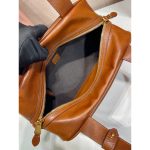 MIu vintage bowling top handle bag Boston shopper handbag tote with antique gold metalware - 图片 5
