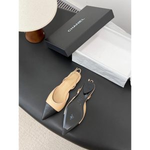 Chanel ponited toe ballet flat slingbacl pump szie 35-40