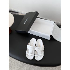 Chanel women's brown flat beach sandal 35-40