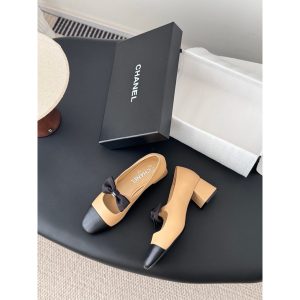 Chanel Mary Jane chunky heel pump with bow details size35-40