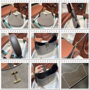 Loro Piana Medium Bobbin shoulder Bag crescent underarm hobo tote full boutique package - 图片 8