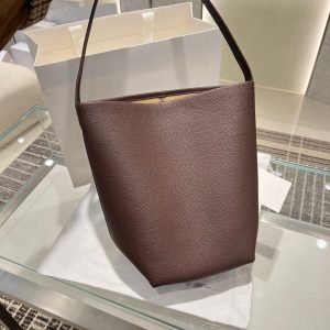 THE ROW medium N/S Park Tote minimalist open bucket handbag slouchy storage beach tote - 图片 8
