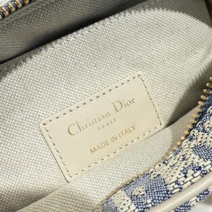 Dior D-Vibe East-West Nano Bag in Blue Dior Oblique Jacquard - 图片 6