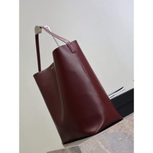 YSL refined open bucket hobo tote minimalist urban casual shoulder shopper tote with matched pouch - 图片 7