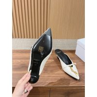 Balmain women's kitten-heel halfdrag sandal pointed casual heel mules size35-40 - 图片 9