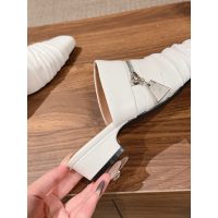 Alaia women's flat half drag mules square toe summer sandal full boutique inclusion size35-40 - 图片 8