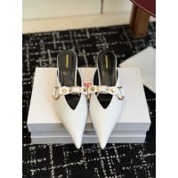 Balenciaga kitten-heel Mary Jane mules slide half drag heel sandal size35-40 - 图片 2