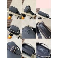 Loewe Mini double-zip Crossbody Camera smartphone Bag with jacquard wide strap - 图片 6