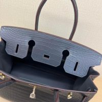 Mate Nile crocodile Her^^m Birkin 30 designer shopper handbag holiday travel keepall luggage - 图片 5