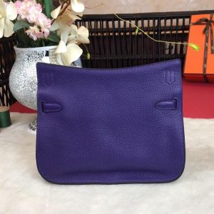 Hermes jypsiere 28 shoulder satchel GHW-vibrant blue togo leather full handmade