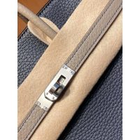 Special edition horseshoe stamp Her.mes Birkin 25 handbag mixed color Togo calfskin handmade stitch - 图片 7