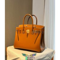 Hermes birkin 30 top-handle bag GHW-box leather full handmade/boutique inclusion