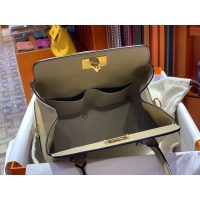 full handmade stitch Her^^mes Toolbox 20 convertible bowling handbag crossbody shoulder bucket tote - 图片 9